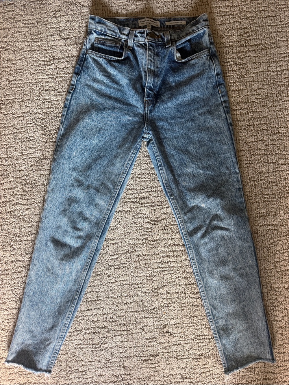 Light Blue Washed Jeans - high wasted